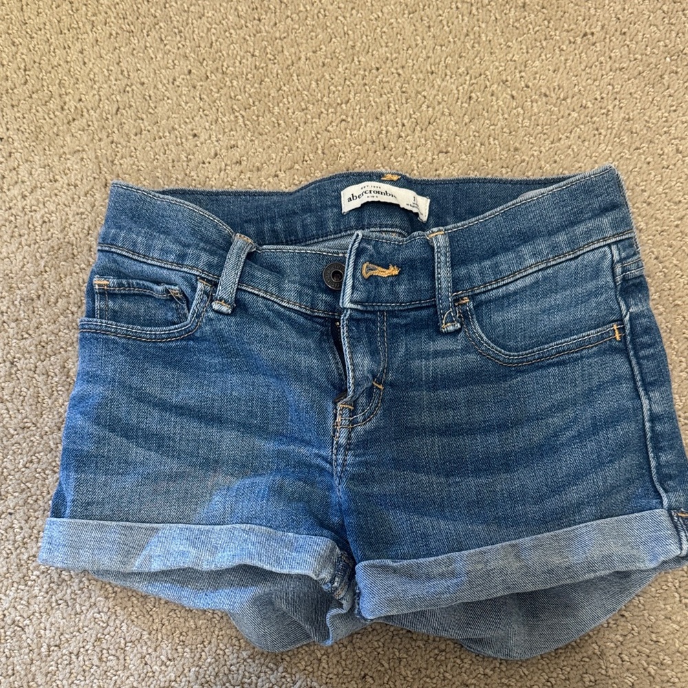 Abercrombie & Fitch Kids Classic Blue Jean Shorts